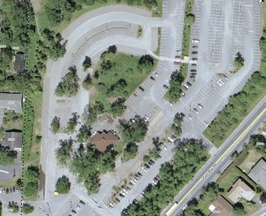 Parking lot at Camosun's Lansdowne Campus