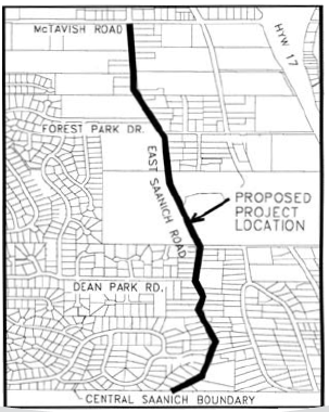 Proposed East Saanich Rd. bike lane