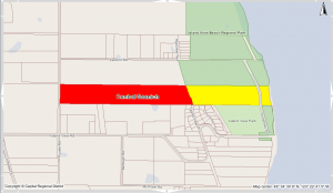 Rough map of Island View Park acquisition